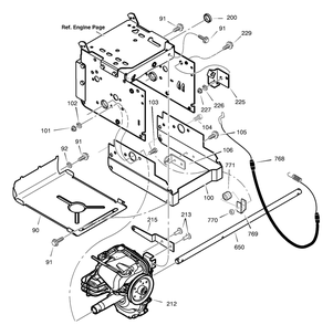 Hydro Drive Diagram and Parts List for 633129X5A 2003 Briggs and Stratton Snow Blower